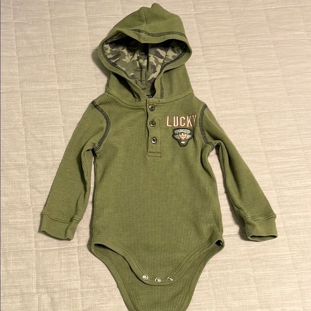 Lucky Brand Waffle Thermal Onesie